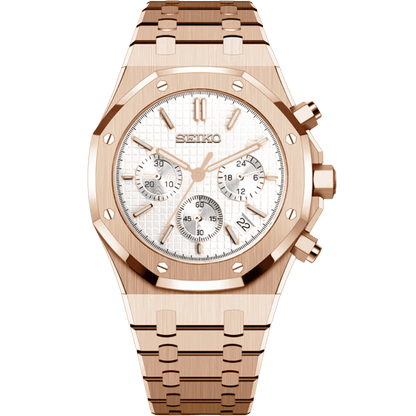 Royal Oak Chrono Mod - Rose Gold White