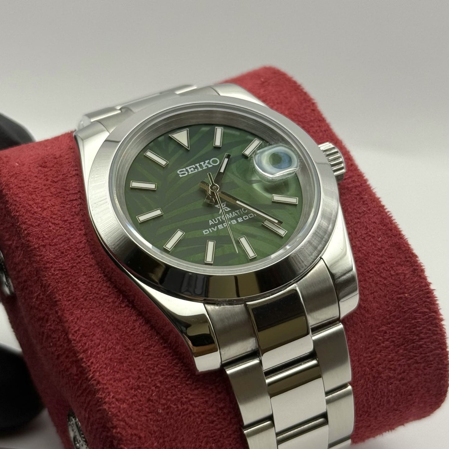 Datejust Mod - Palm Leaf Smooth Green