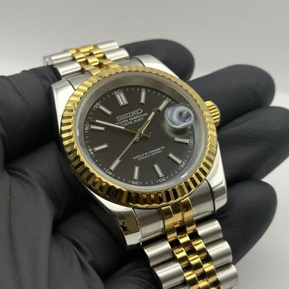 Datejust Mod - Two-Tone Black